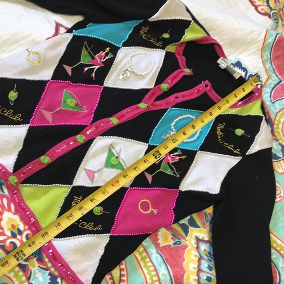 Too much fun martini club cardigan - Picture 13 of 15